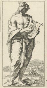 Personificación de la música Play art (título en el objeto) Cuarenta y una piezas, varias estatuas de Sinne (título de la serie)