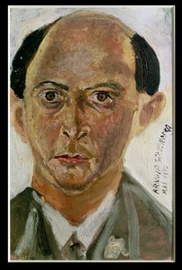 Autorretrato (óleo sobre lienzo) de Arnold Schoenberg