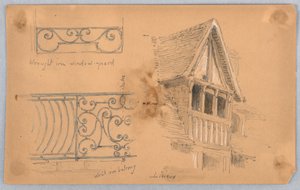 Detalles arquitectónicos en Lisieux de Arnold William Brunner