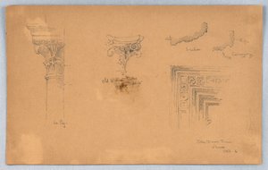 Detalles arquitectónicos en Venecia de Arnold William Brunner