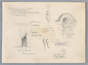 Bocetos arquitectónicos de Chenonceaux