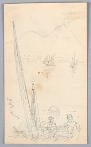 Última vista del Vesubio de Arnold William Brunner