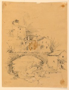 Molino sobre un arroyo de Arnold William Brunner
