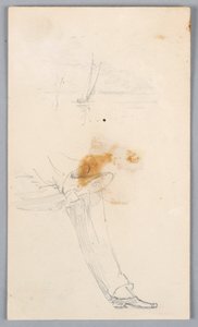 Boceto de Piernas Cruzadas de Arnold William Brunner