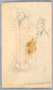 Bocetos de Bustos de Piedra de Arnold William Brunner