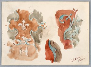 Bocetos de Patrones de Pared – Blois de Arnold William Brunner