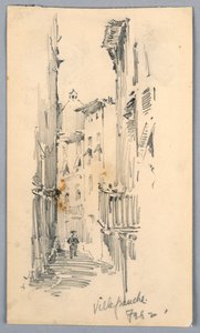 Calle en Villefranche de Arnold William Brunner