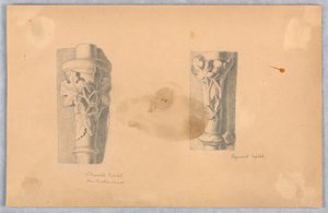 Dos estudios de capiteles de Arnold William Brunner