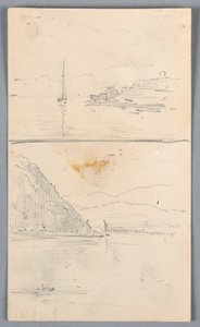 Dos bocetos de crestas de Arnold William Brunner