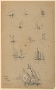 Barcos de pesca venecianos de Arnold William Brunner