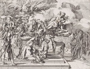 El sacrificio de Ifigenia de Arnold van Westerhout.