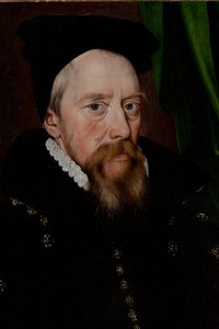 William Cecil, Lord Burghley (1520-1598), c.1575 (óleo sobre tabla) de Arnold von (by or after) Brounckhorst
