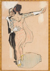 Tango (técnica mixta sobre lienzo)