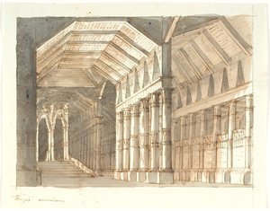 Templo con columnas y escalera de Aron Wallick