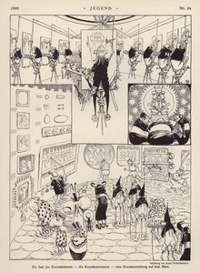 Una sala de la Academia de Arte; la Comisión de Arte; una exposición de arte en Marte de Arpad Schmidhammer