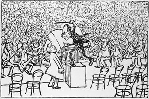 Gustav Mahler dirigiendo, de 