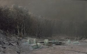 Invierno. Rompiendo el hielo de Arseniy Ivanovich Meshchersky