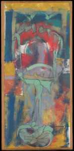 Sin título, c.1946 (óleo sobre lienzo) de Arshile Gorky