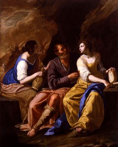 Italiano:  Lot e le sue figlie Lot y sus hijas de Artemisia Gentileschi