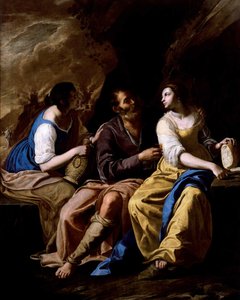 Lot y sus Hijas, ca 1635-1637 de Artemisia Gentileschi