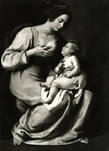 Madonna de las cerezas de Artemisia Gentileschi