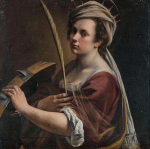 Autorretrato como Santa Catalina de Alejandría de Artemisia Gentileschi