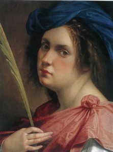 Autorretrato como Santa Catalina de Alejandría de Artemisia Gentileschi