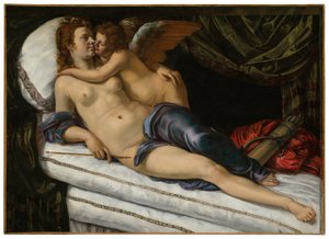 Venus y Cupido de Artemisia Gentileschi