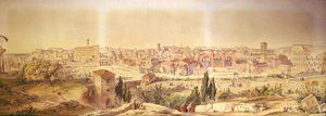Roma como es, desde la colina Palatina de Arthur Ashpitel