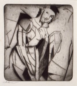 Figura en vidrio de Arthur B. Davies