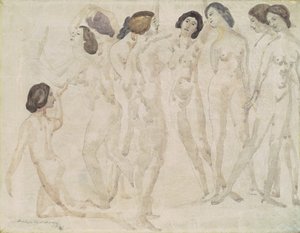 Nueve figuras de Arthur B. Davies
