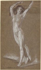 Desnudo femenino de pie de Arthur B. Davies