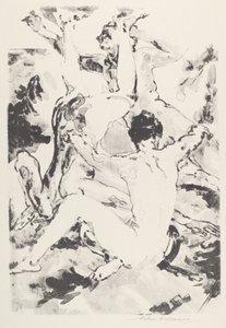 Tres Acróbatas de Arthur B. Davies