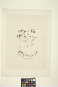 Bacchae (litografía) de Arthur Bowen Davies