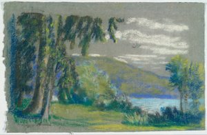 Paisaje del libro de A.B. Davies, edición 3, 50 de Arthur Bowen Davies