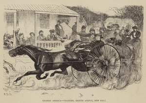 América gráfica, trote, Octava Avenida, Nueva York de Arthur Boyd Houghton