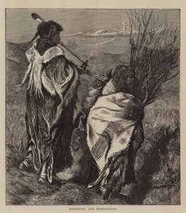 Hiawatha y Minne-ha-ha de Arthur Boyd Houghton
