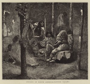 Indios en América del Norte, mujeres Pawnee de Arthur Boyd Houghton