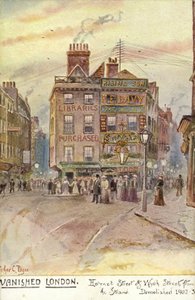 Londres desaparecido - Holywell Street y Wych Street, desde el Strand de Arthur Charles Payne