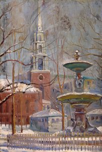 Calle Park en Boston Commons, c.1910-20 de Arthur Clifton Goodwin