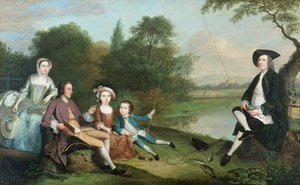Una familia de pescadores de Arthur Devis