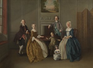 Grupo familiar, 1756 de Arthur Devis