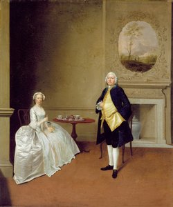 Sr. y Sra. Hill, c.1750-51 de Arthur Devis
