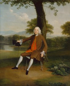 Retrato de un caballero sentado de Arthur Devis