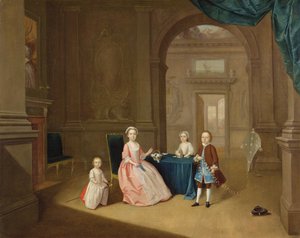 Retrato de un grupo de niños, c.1743 de Arthur Devis