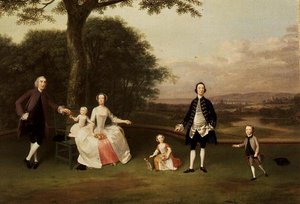 La familia Till, c.1750-51 de Arthur Devis