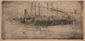 Deslizamiento a lo largo del río Cuyahoga, 1887 de Arthur E. Schneider.