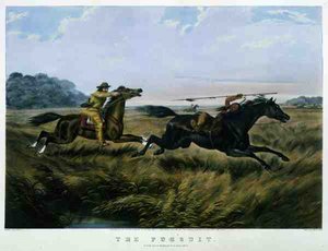 La Persecución, pub. por Currier & Ives de Arthur Fitzwilliam (after) Tait