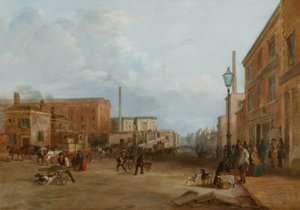 London Road , Manchester de Arthur Fitzwilliam Tait