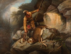 El dilema de los cazadores, 1851 de Arthur Fitzwilliam Tait